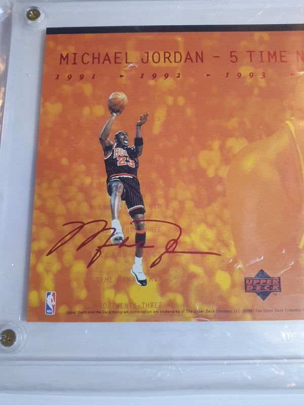 1997 Upper Deck Michael Jordan Jumbo Card 