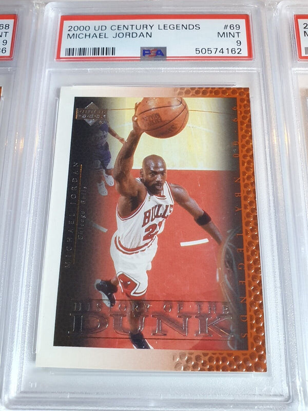 2000 Century Legends Michael Jordan History of the Dunk (Set of 5) - PSA 9 (All)
