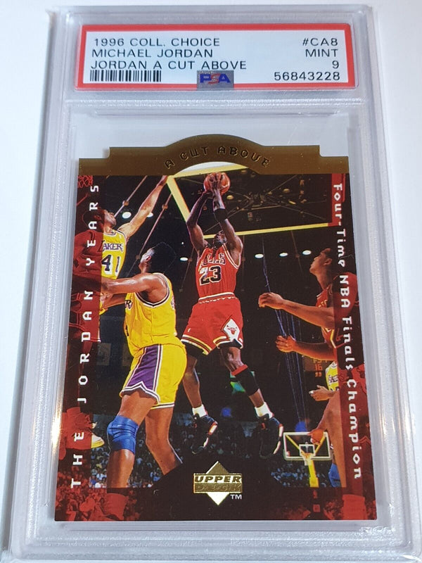 1996 UD Collector's Choice Michael Jordan #CA8 A Cut Above - PSA 9 (POP 72)