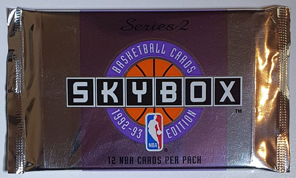 1992-93 Skybox Basketball Series 2 Sealed Pack - Factory Sealed Packs