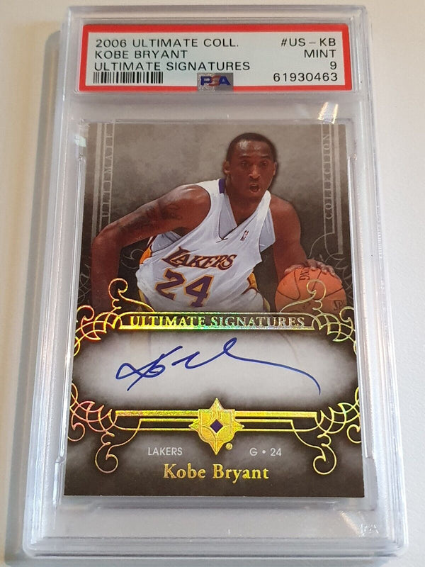 2006 UD Ultimate Collection Kobe Bryant AUTO Ultimate Signatures - PSA 9 (POP 4)