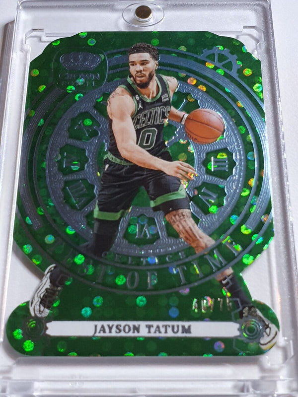 2023 Panini Crown Royale Jayson Tatum #2 BLUE /75 Test of Time - Ready to Grade