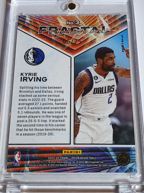 2023 Panini Prizm Kyrie Irving #3 MOJO /25 Holo Fractal - Ready to Grade