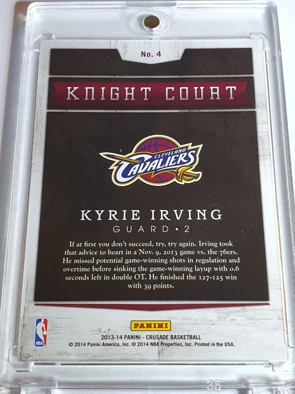 2013 Panini Crusade Kyrie Irving #4 SILVER Foil /25 Knight Court - Rare