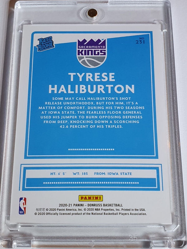 2020 Donruss Tyrese Haliburton Rookie #231 CHOICE INFINITE Holo - Ready to Grade