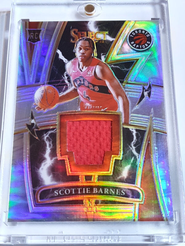 2021 Select Scottie Barnes Rookie #PATCH SILVER Holo Sparks Jersey - Rare