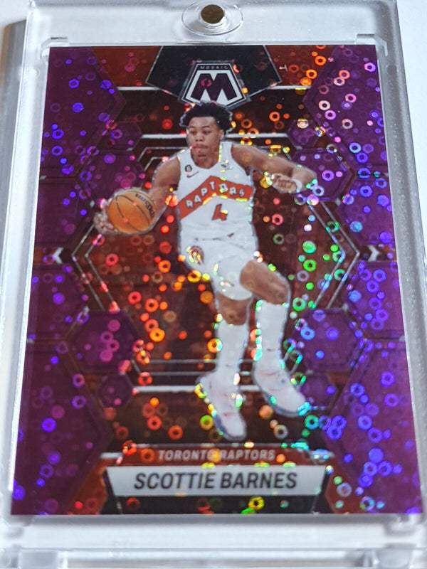 2022 Panini Mosaic Scottie Barnes #113 PURPLE FAST BREAK /50 Prizm - Rare
