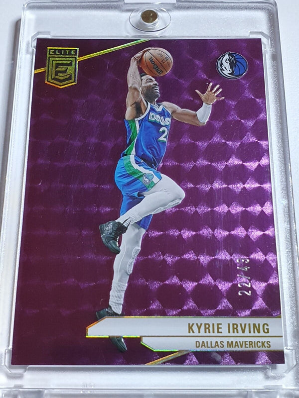 2023 Panini Donruss Elite Kyrie Irving #171 PURPLE /49 Holo - Ready to Grade