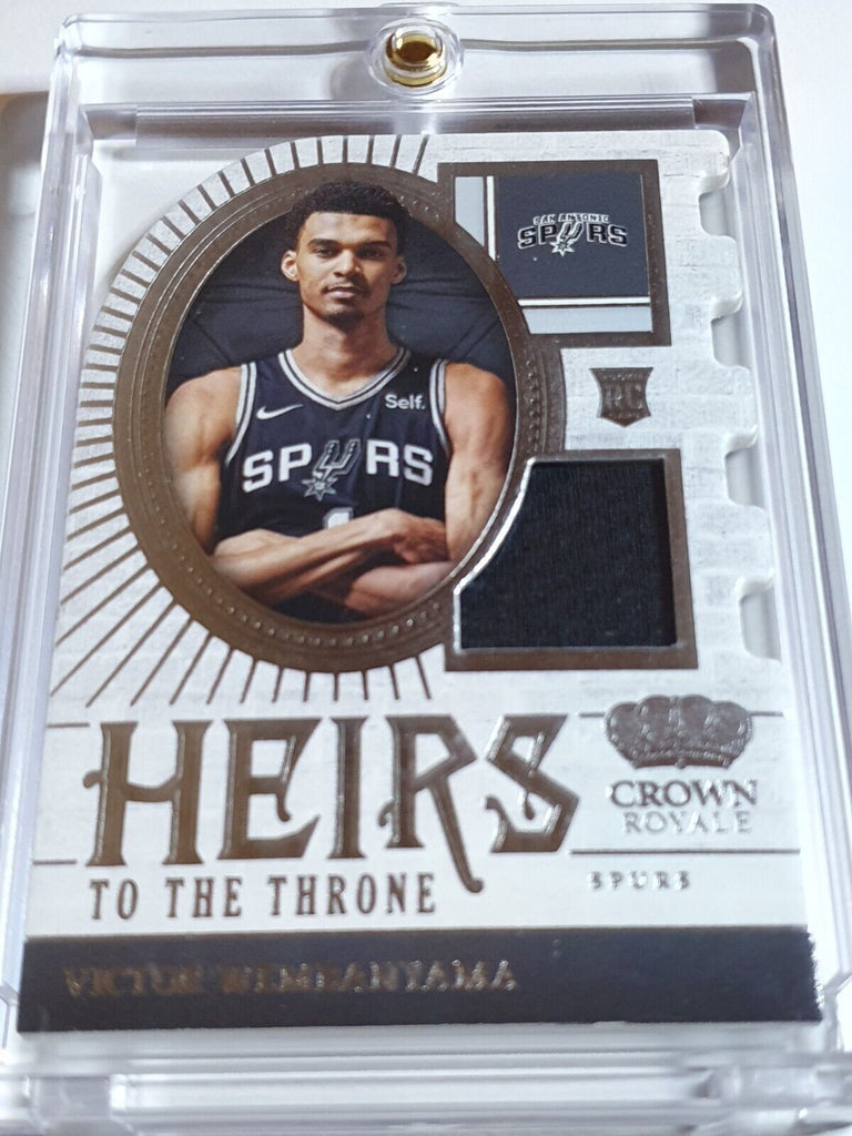 2023 Crown Royale Victor Wembanyama Rookie #PATCH Jersey - Rare RC 