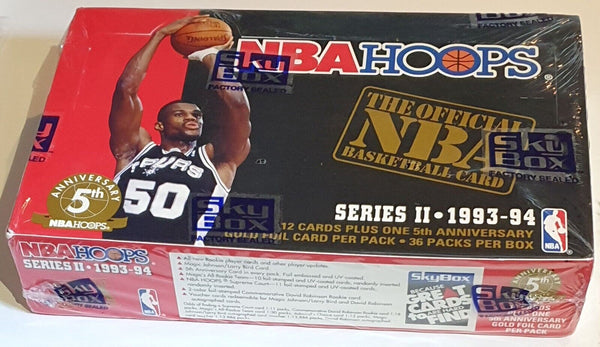 1993-94 NBA Hoops Basketball Series 2 Box - Factory Sealed