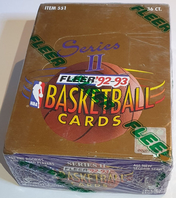 1992-93 Fleer NBA Basketball Series 2 Box - Factory Sealed