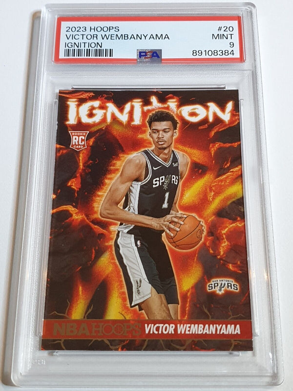 2023 Panini NBA Hoops Victor Wembanyama #20 Ignition RC - PSA 9 (LOW POP)