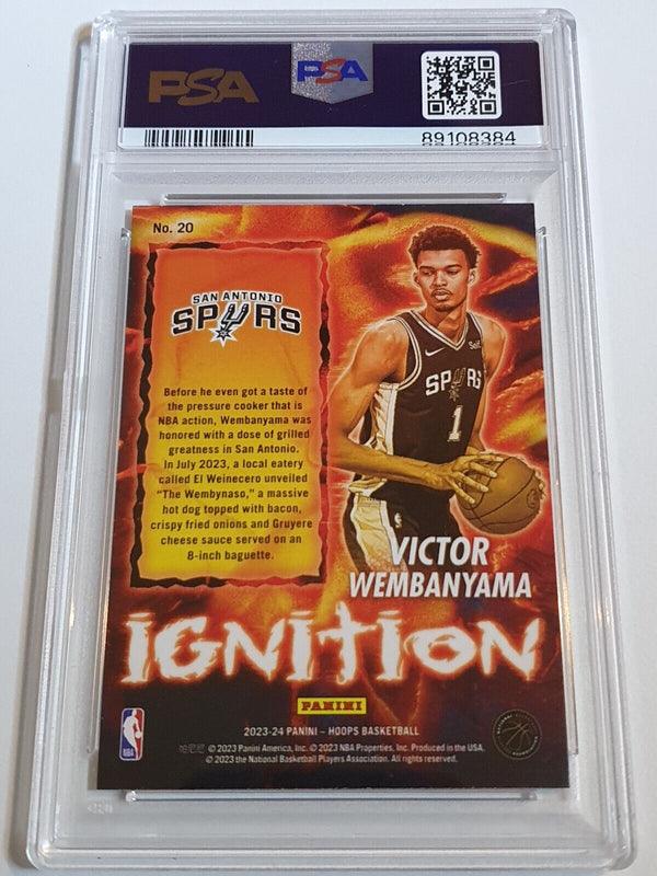 2023 Panini NBA Hoops Victor Wembanyama #20 Ignition RC - PSA 9 (LOW POP)