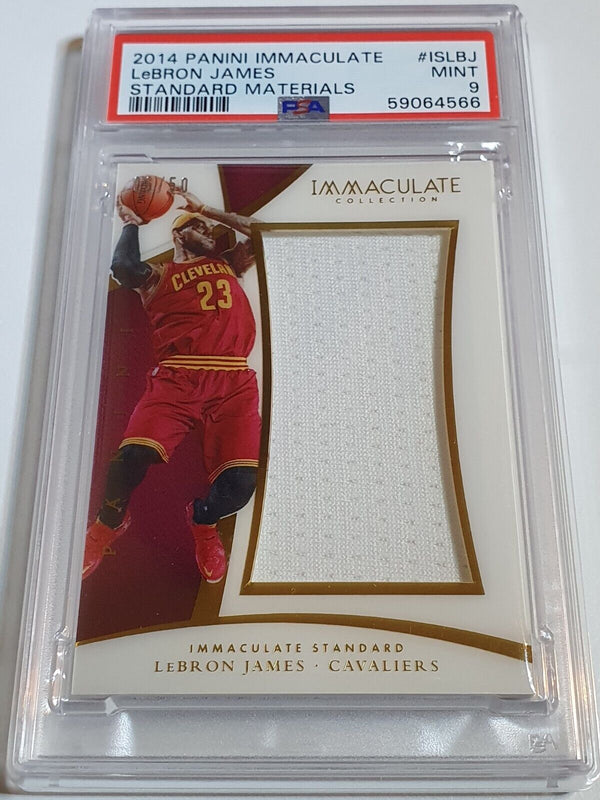 2014 Panini Immaculate Lebron James #PATCH /50 Jumbo Jersey - PSA 9 (POP 3)