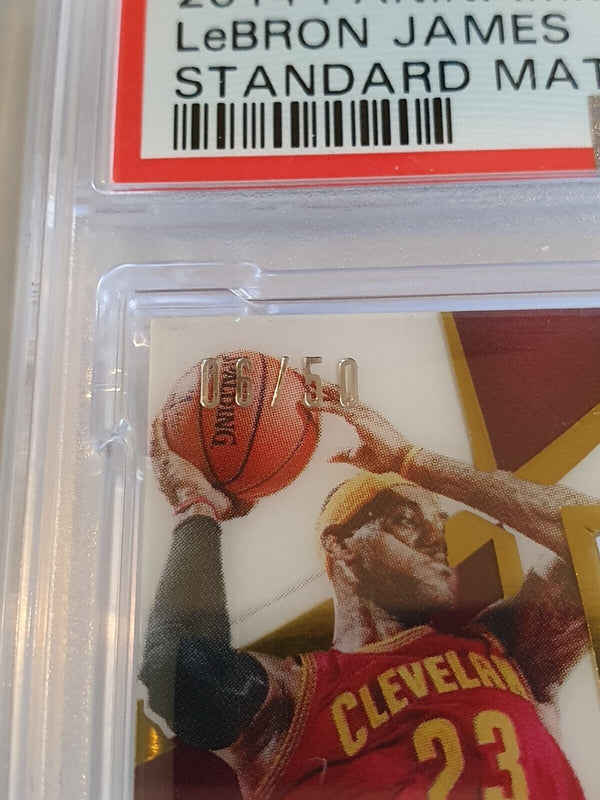 2014 Panini Immaculate Lebron James #PATCH /50 Jumbo Jersey - PSA 9 (POP 3)