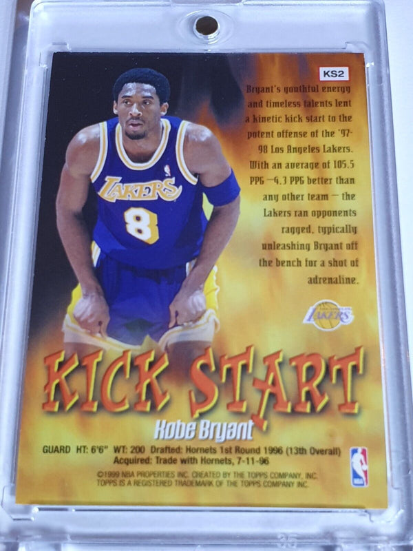 1999 Topps Kobe Bryant #KS2 HOLO FOIL Kick Start - Ready to Grade