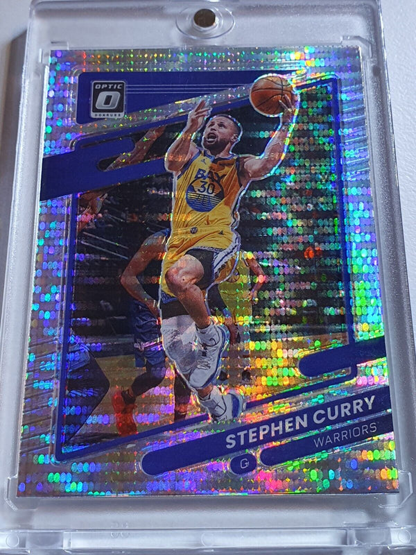 2021 Panini Optic Stephen Curry #128 SILVER PULSAR Prizm - Ready to Grade