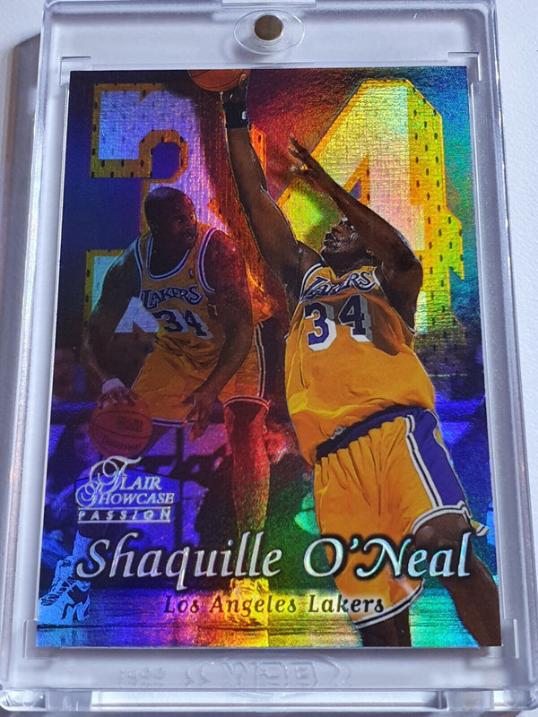 1998 Flair Showcase Shaquille O'Neal #7 ROW 2 Passion - Ready to Grade