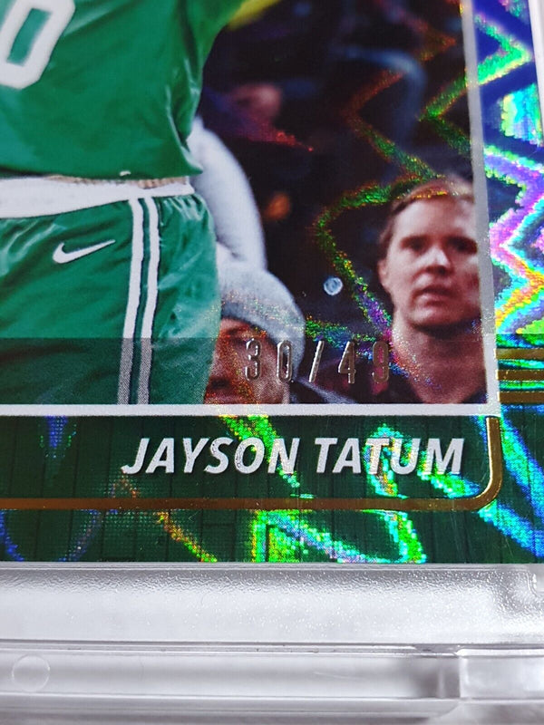 2019 Panini NBA Hoops Jayson Tatum #6 BLUE EXPLOSION /49 Holo - Ready to Grade