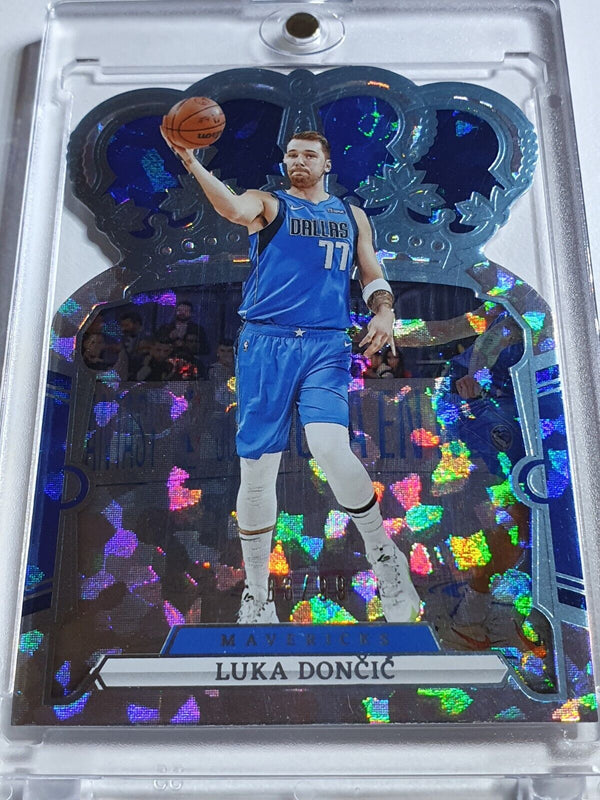 2023 Crown Royale Luka Doncic #82 BLUE CRYSTAL /99 Holo Die Cut - Ready to Grade