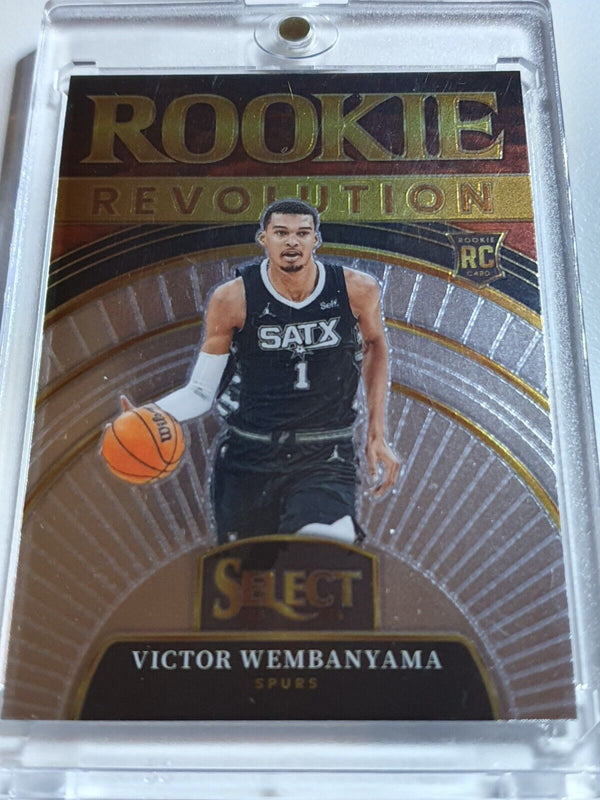 2023 Panini Select Victor Wembanyama Rookie #9 Rookie Revolution RC - Rare