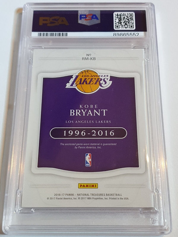 2016 National Treasures Kobe Bryant #PATCH /30 Game Worn Jersey - PSA 9 (POP 1)