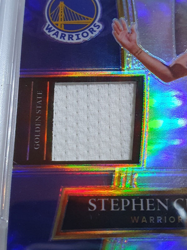 2021 Panini Select Stephen Curry #PATCH SILVER Game Worn Jersey - PSA 9 (POP 14)