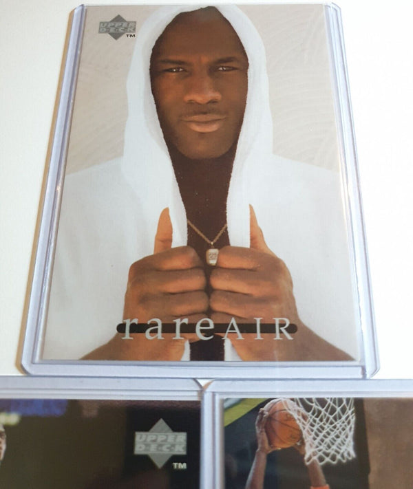 best rare cards clash royale 2025 1994 Upper Deck Rare Air Michael Jordan PROMO SET (Complete 5 Jumbo Ca –  Perfect Edges Cards