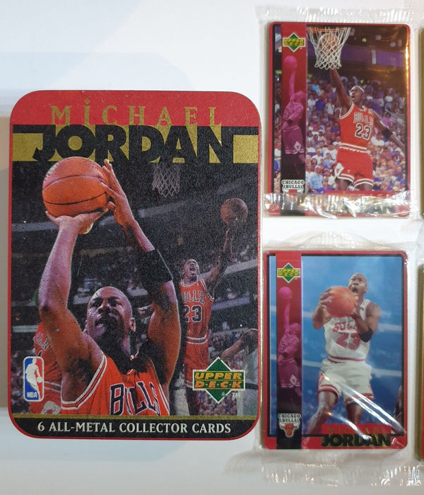 1996 Upper Deck Michael Jordan ALL METAL Card Set (6 Cards) - Cards Sealed