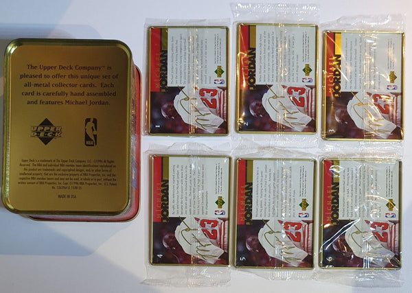1996 Upper Deck Michael Jordan ALL METAL Card Set (6 Cards) - Cards Sealed