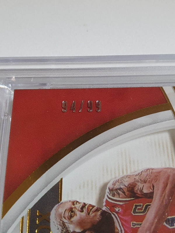 2021 Immaculate Dennis Rodman AUTO /99 Shadowbox Signatures - PSA 9 (POP 2)
