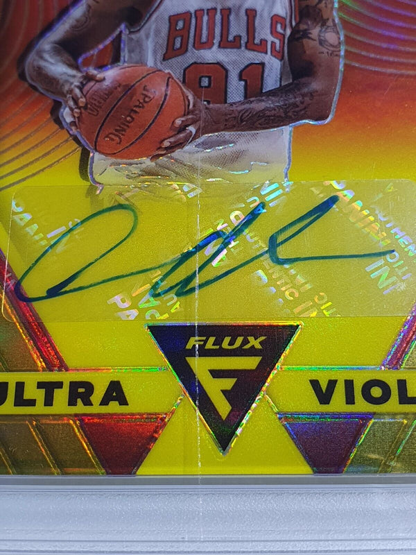 2022 Flux Dennis Rodman AUTO GOLD /10 Ultra Violet Signature - PSA 9 (POP 1)