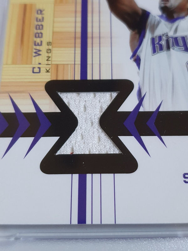 2003 Upper Deck Standing O! Chris Webber #PATCH Game Jersey - PSA 9 (POP 1)