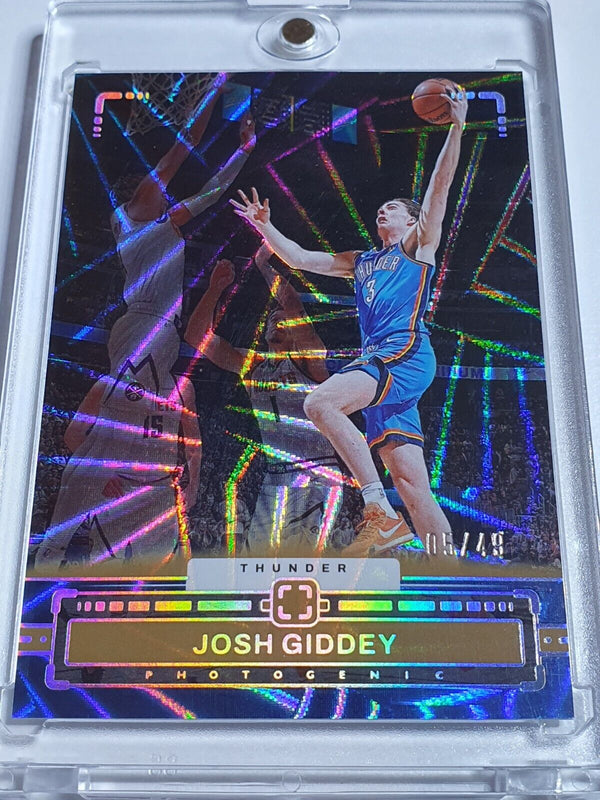 2023 Panini Photogenic Josh Giddey #99 WEDGES /49 Holo - Ready to Grade