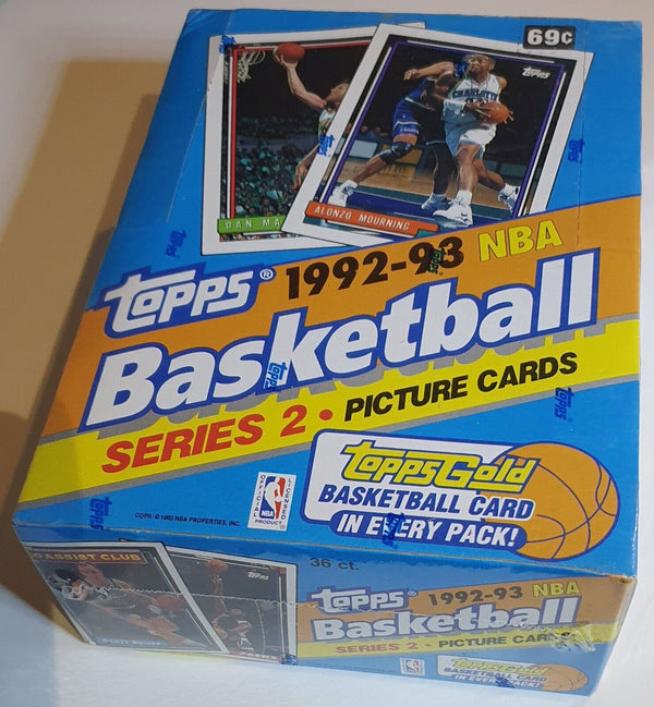 1992-93 Topps NBA Basketball Cards Series 2 Box - Factory Sealed