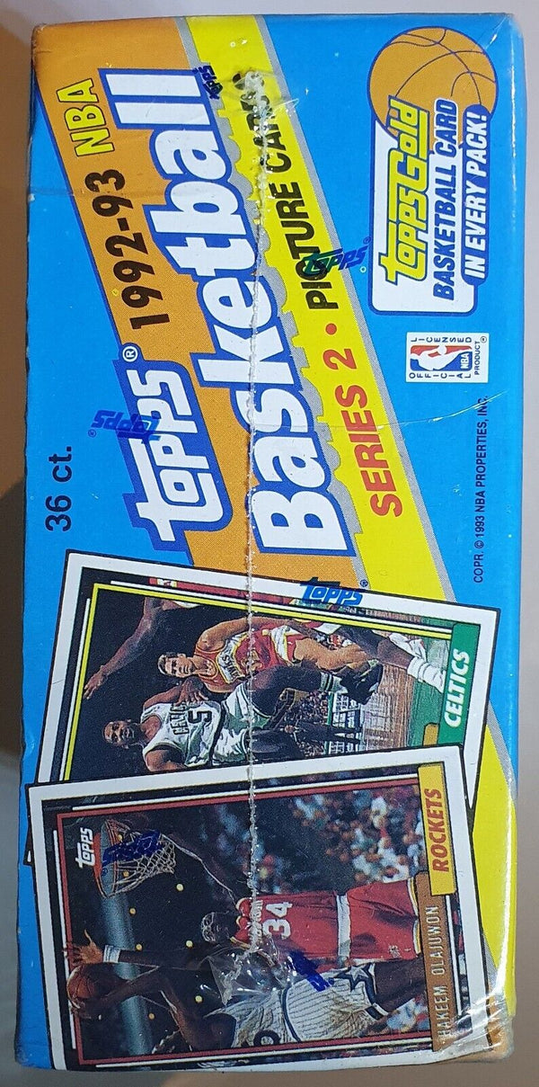 1992-93 Topps NBA Basketball Cards Series 2 Box - Factory Sealed