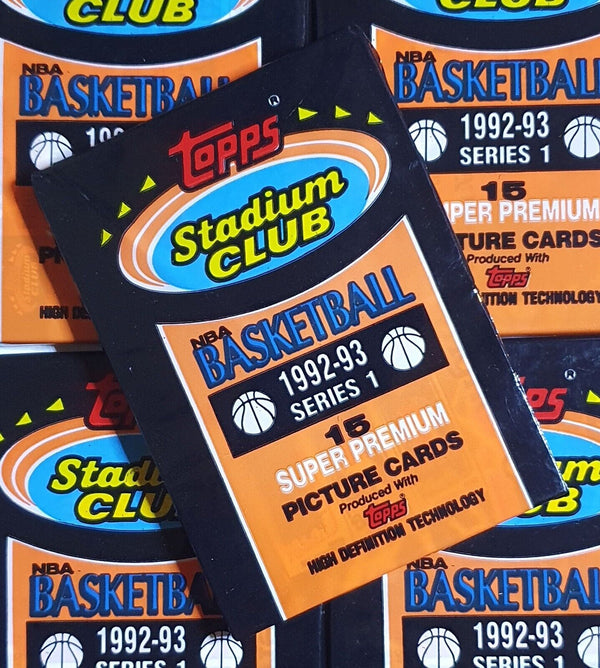 1992-93 Topps Stadium Club NBA Basketball Series 1 - Factory Sealed Packs