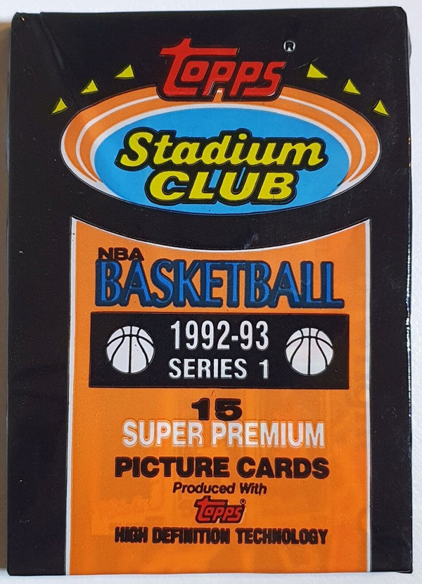 1992-93 Topps Stadium Club NBA Basketball Series 1 - Factory Sealed Packs