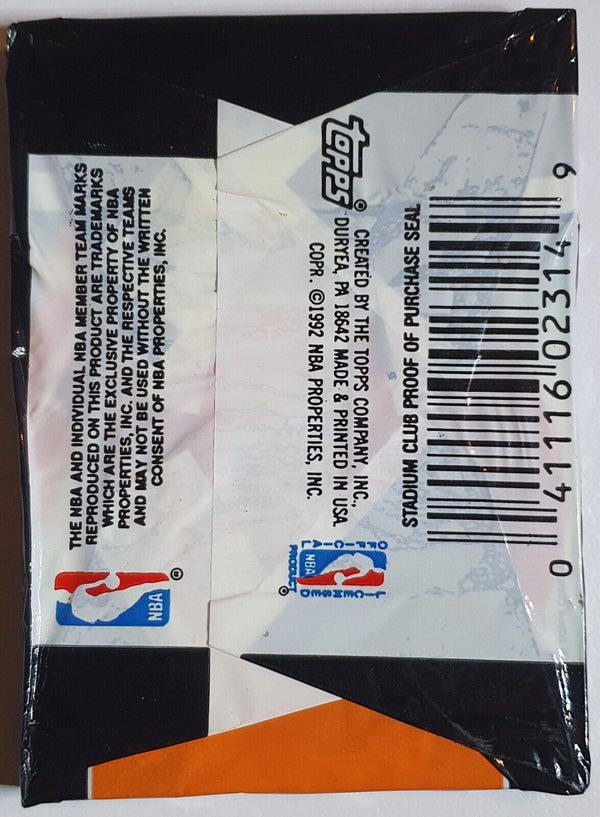 1992-93 Topps Stadium Club NBA Basketball Series 1 - Factory Sealed Packs