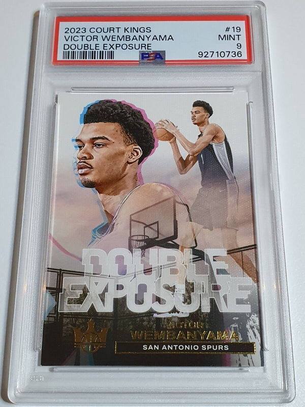 2023 Court Kings Victor Wembanyama Rookie #19 Double Exposure - PSA 9 (Low POP)