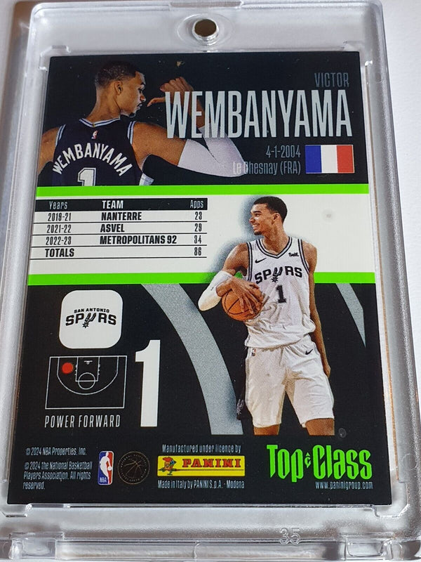 2023 Panini Top Class Victor Wembanyama Rookie #261 HOLO New Sensation RC - Rare