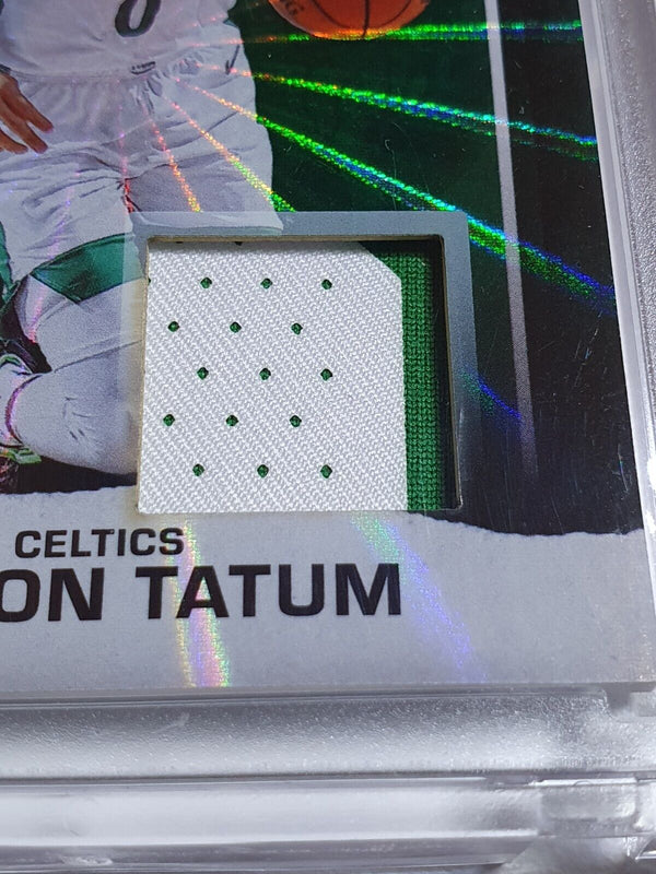 2021 Panini Father's Day Jayson Tatum #PATCH /25 Game Worn 2 Color Jersey - Rare