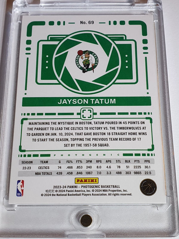 2023 Panini Photogenic Jayson Tatum #69 WEDGES /49 Holo - Ready to Grade