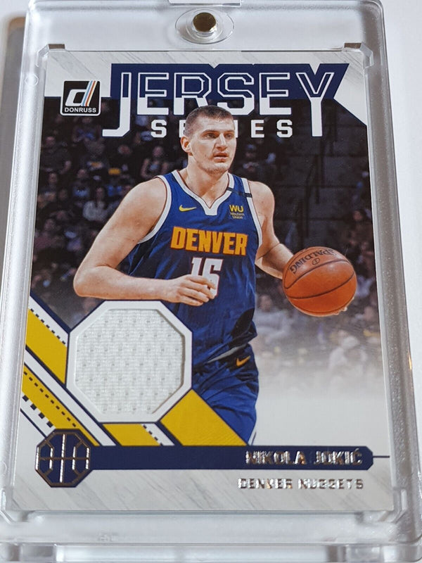 2020 Panini Donruss Nikola Jokic #PATCH Game Worn Jersey Swatch - Rare