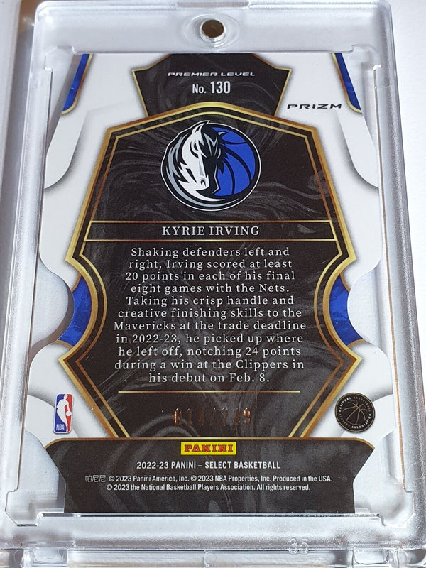2022 Panini Select Kyrie Irving #130 BLUE /249 Holo Die Cut Premier Level - Rare