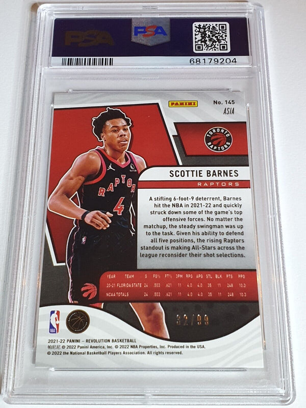 2021 Revolution Scottie Barnes Rookie #145 HOLO SILVER /99 RC - PSA (POP 6)