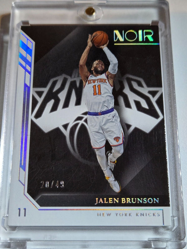 2022 Panini Noir Jalen Brunson #53 HOLO SILVER /49 Association Edition - Rare
