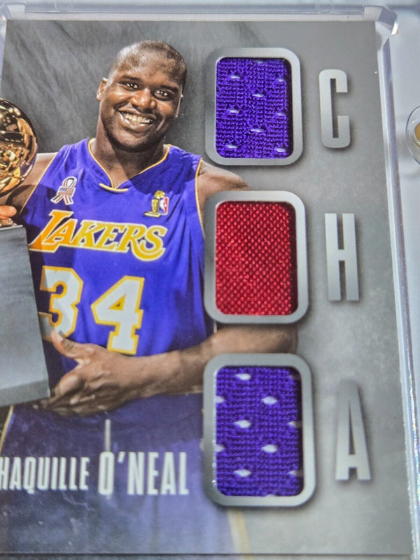 2014 Preferred Shaquille O'Neal #PATCH Finals Booklet /99 Game Worn Six Jerseys