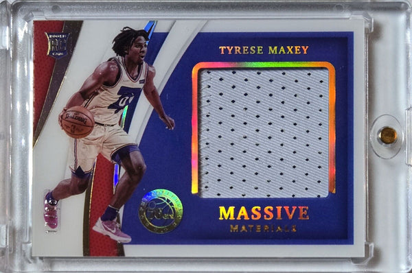 2020 Panini Immaculate Tyrese Maxey Rookie #PATCH /25 RC Jersey Swatch - Rare