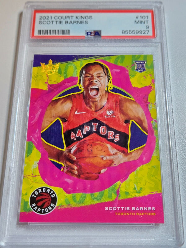 2021 Court Kings Scottie Barnes Rookie LEVEL II (2) RC - PSA 9 (POP 22)